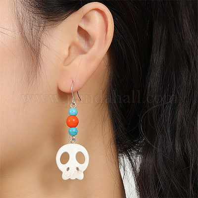 4 нити 4 стилей окрашенных синтетических бирюзовых бусин наборы нитей G-AR0005-41A-1