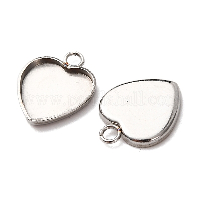 Оправы для подвесок из нержавеющей стали 304 в виде кабошонов STAS-D379-09A-P-1