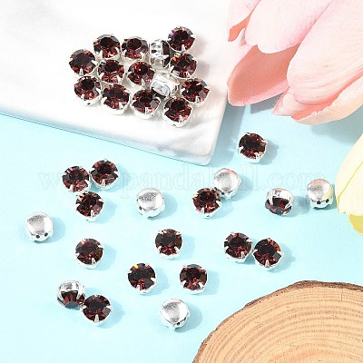 Preciosa® maxima crystal в пришивной чашке Y-PRC-SS34-90100-S-1