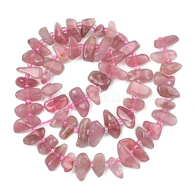 Природного розового кварца нитей бисера&nbsp;G-F821-A02-01-1