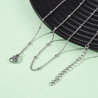 Ожерелья-спутнички из нержавеющей стали 304 толщиной 2.5 мм NJEW-T016-25P-1