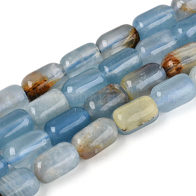 Нити из натурального голубого кальцита G-G980-53A-1