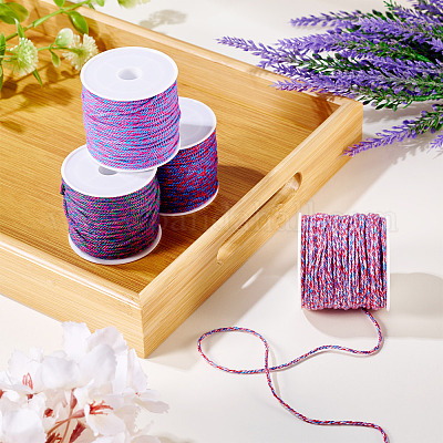 4 рулон хлопчатобумажной нитки для плетения 4 цветов OCOR-TA0002-68B-1