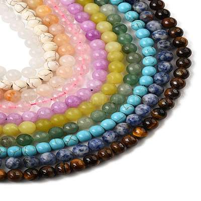 10 нитка 10 стиля натуральные и синтетические смешанные драгоценные камни круглые бусины нитки G-FS0005-90-1