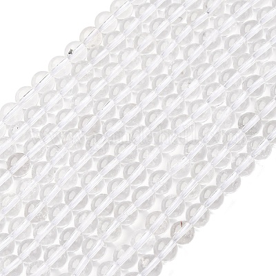 Круглые бусины из натурального кварца класса А G-H1648-6mm-01N-A-1