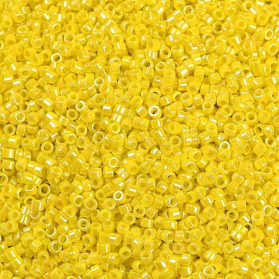 Непрозрачные цвета блестящие стеклянные бусины SEED-H003-12E-1