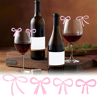 24 шт. 4 стиля акриловых подвесок для бокалов вина&nbsp;AJEW-SC0031-69-1