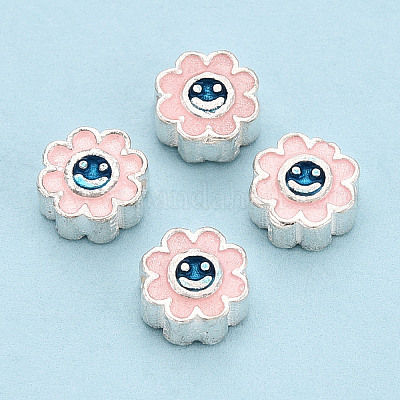 925 бусина из стерлингового серебра с эмалью STER-T008-36C-1