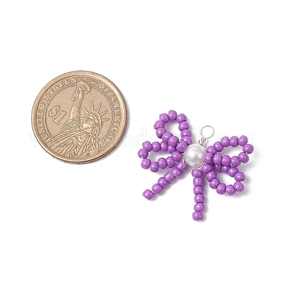 4 шт. подвески из бисера ручной работы из стекла 4 цветов PALLOY-MZ00768-1