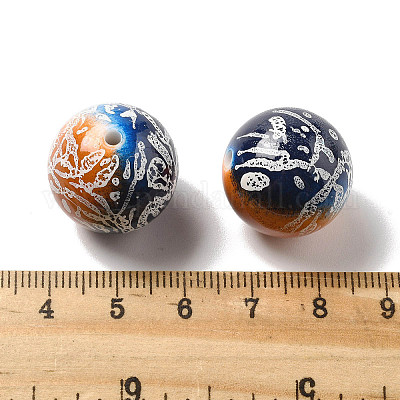 Краска для запекания непрозрачные акриловые бусины OACR-H049-03B-1