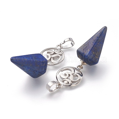 Кулоны из натурального лазурита G-O194-03-1