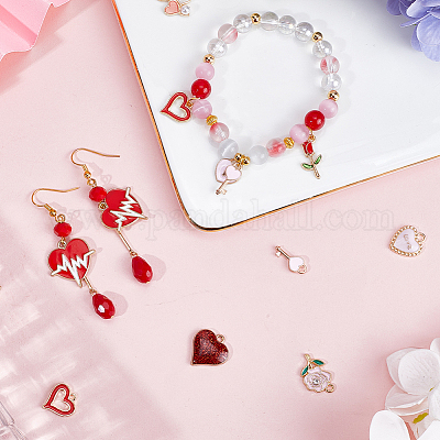 Подвески из сплава эмали 80шт 10 стиля ENAM-SC0004-52-1