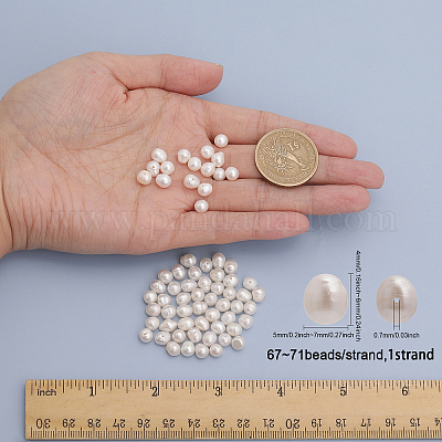 1 нить бусин из натурального культивированного пресноводного жемчуга PEAR-CA0001-15B-1