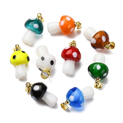 Подвески лэмпворк ручной работы LAMP-S069-08G-1