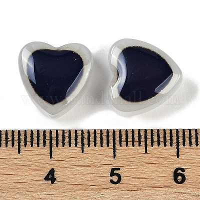 Двухцветные стеклянные бусины для настроения GLAA-Z007-10C-1