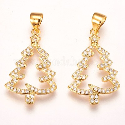 Латунные микро проложить кубического циркония подвески ZIRC-F086-01-1