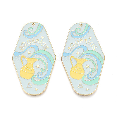 Подвески из сплава с покрытием стойки и эмали ENAM-T021-29K-1