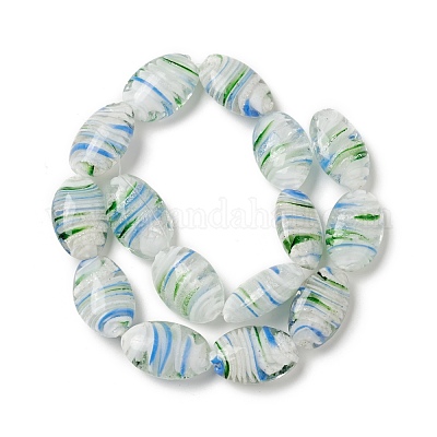 Бусы лэмпворк ручной работы LAMP-C008-05B-1