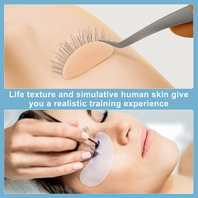 Силиконовые сменные веки для век головы манекена MRMJ-WH0070-98B-1