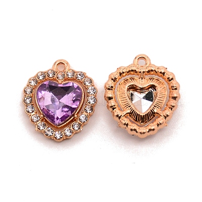 Подвески из сплава и страза&nbsp;LS-FIND-WH0100-23B-1