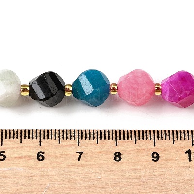 Нити бусин из натурального кварца окрашенные G-U023-A02-06-1