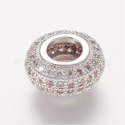 Латунные микро проложить Цирконий Европейский бисером ZIRC-K063-29P-1