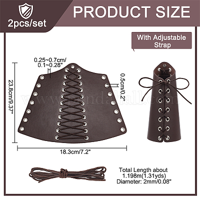 Регулируемый браслет из искусственной кожи с восковыми хлопковыми шнурами AJEW-WH0248-456A-1