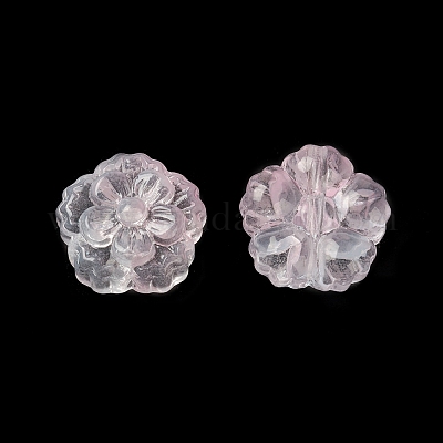 Спрей окрашены прозрачные стеклянные бусины GLAA-D006-18-1