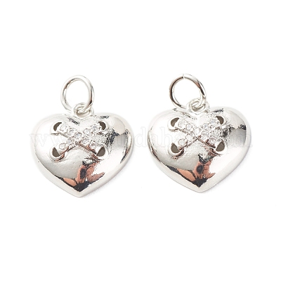 Латунные микропаве прозрачные подвески с фианитом ZIRC-P094-08P-RS-1