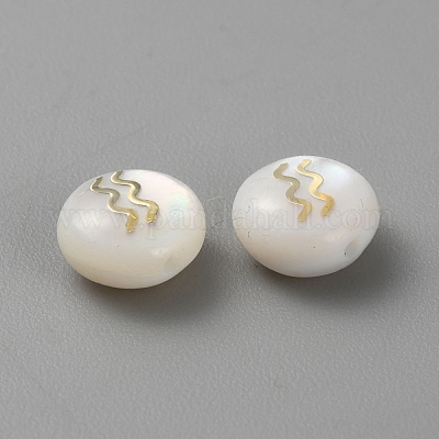 5шт натуральные пресноводные бусины из ракушек BSHE-TAC0004-01A-1