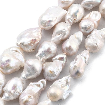 Натуральные нити нуклеированных грушевидных бусин PEAR-B004-15L-03A-1