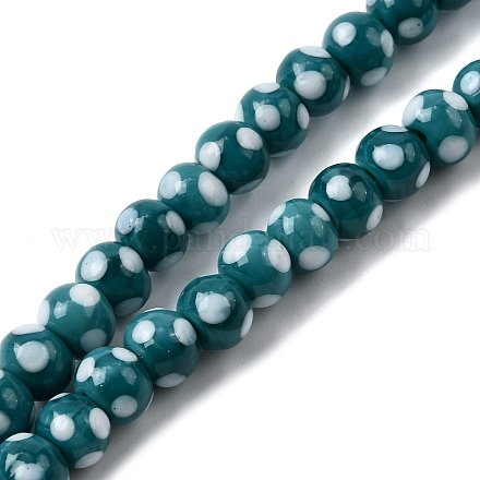 Бусины лэмпворк &nbsp;LAMP-D002-6mm-01E-1