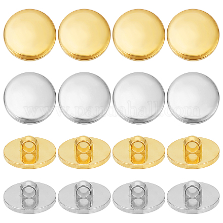 Golden Shirt Buttons Gold Plastic Cloth Button Sewing Craft Supplies 100pcs  Sets