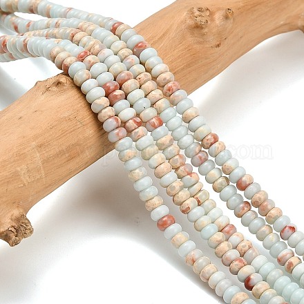 Синтетические имперские нитки из бисера яшмы G-L635-A09-4x2mm-02-1