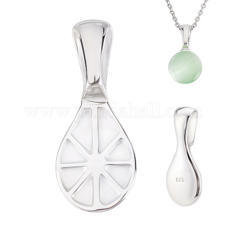 1 шт. 925 плоские клеевые скобы из стерлингового серебра STER-GA0001-30-1