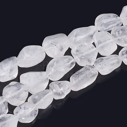 Granos de cristal de cuarzo natural hebras G-S299-15-1