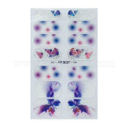 Waterproof  Laser Full Cover Nail Stickers MRMJ-T078-79Q-1