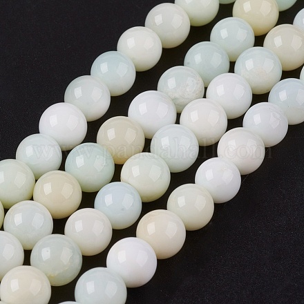 Naturali verde opale perle fili G-F568-160-8mm-1