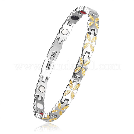 SHEGRACE Stainless Steel Panther Chain Watch Band Bracelets JB679B-1