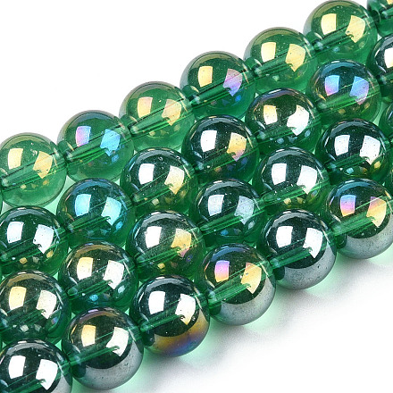 Гальванизируйте прозрачное стекло бисер нитей GLAA-T032-T4mm-AB21-1