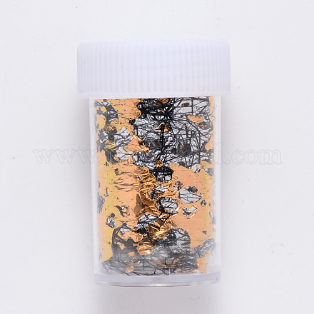 Adesivi lucidi per unghie in metallo lucido con glitter per unghie MRMJ-Q097-03-1