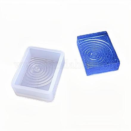 Stampi in silicone rettangolo ad onde d'acqua fai da te DIY-G014-17A-1