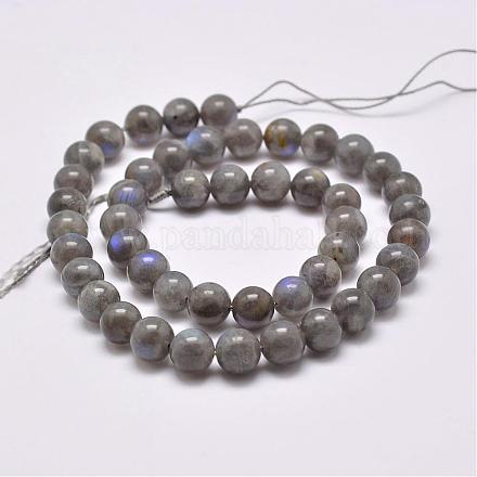 Chapelets de perles en labradorite naturelle  G-D864-11-6mm-1