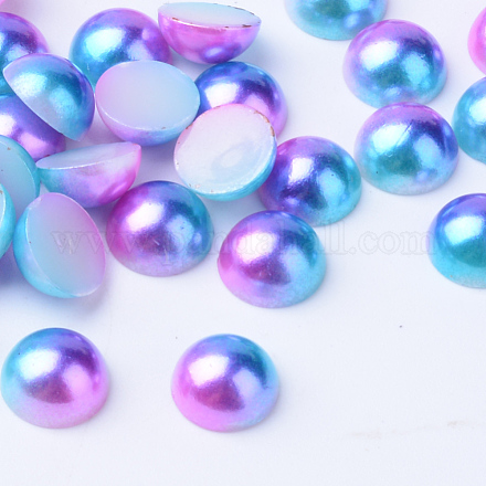 Cabochons de acrílico de la perla de imitación OACR-R063-5mm-01-1