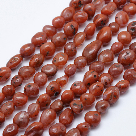 Natural Red Agate Beads Strands G-K203-16-1