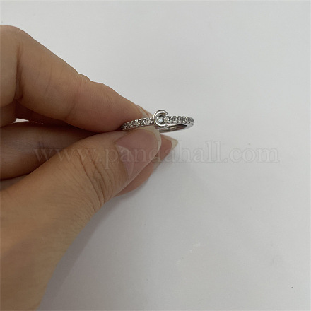 Кольца из латуни с микропаве FS-WGE303B-15-1