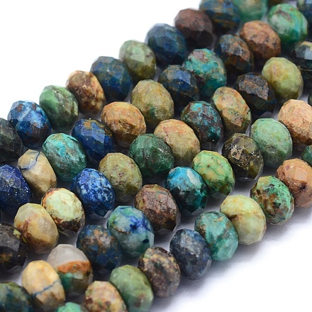 Natural Chrysocolla Beads Strands G-O170-70A-1