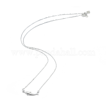 925 подвесные стерлингового серебра ожерелья NJEW-F246-03P-1