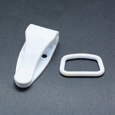 Eco-Friendly Sewable Plastic Clips and Rectangle Rings Sets KY-F011-02A-1