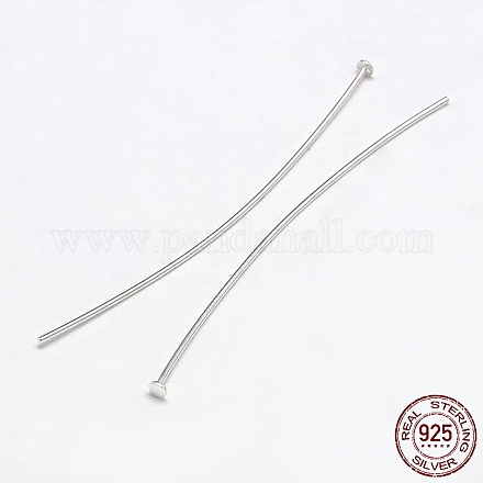 925 Sterling Silver Flat Head Pins STER-F018-01E-1